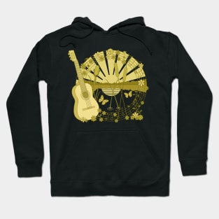 Festival Feeling Illustration Golds Hoodie